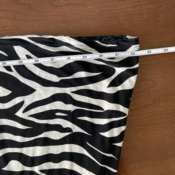 Mushbaby Sienna Rose Inc Zebra Print Sleeveless V-Neck Maxi Dress, Size XL - Picture 11 of 13